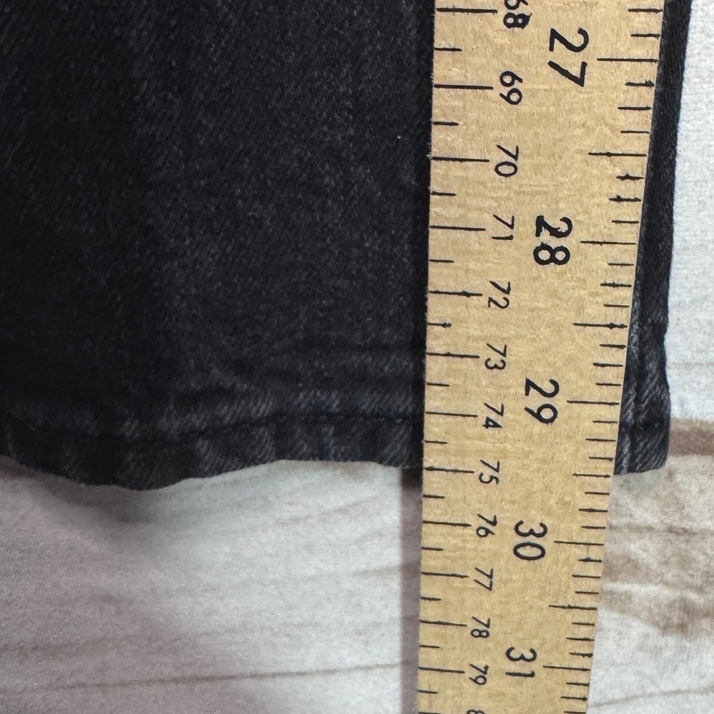 Old Navy Womens Black Denim Overalls Size 6 Tall Farmgirl Counry Chic Wok Pants - Picture 6 of 6